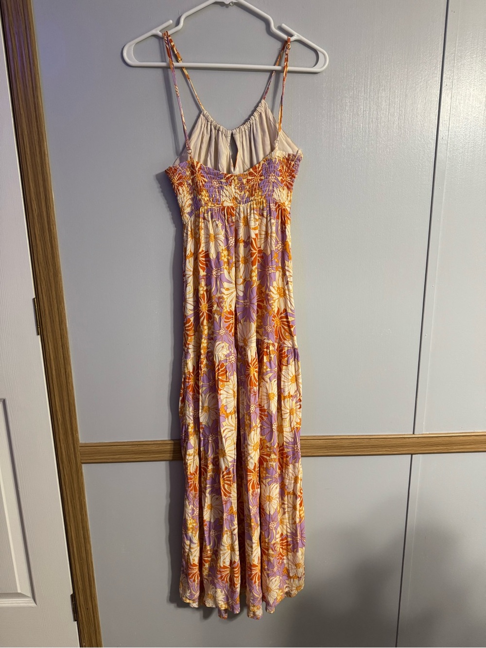 L*Space Gemma Wavy Daisy Floral Print Midi Dress Size Small - Picture 4 of 12